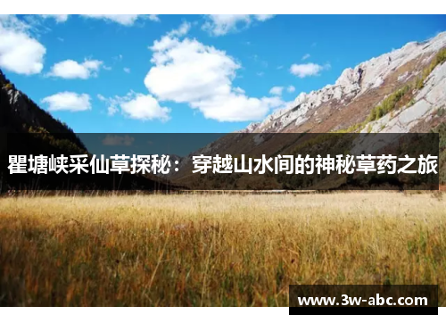 瞿塘峡采仙草探秘：穿越山水间的神秘草药之旅